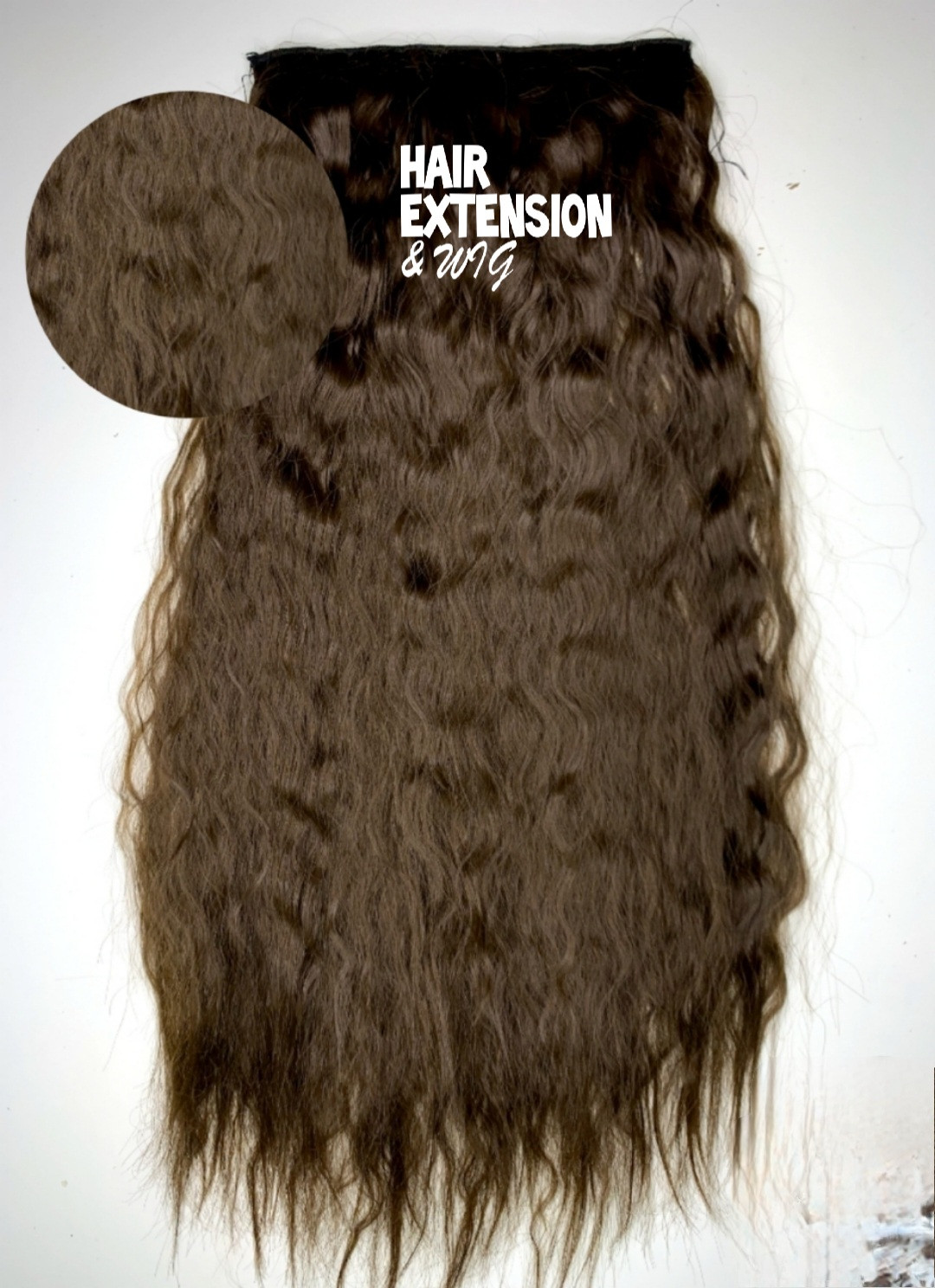 Curly 170G 26" medium brown (8) HAIR EXTENSIONS product-image