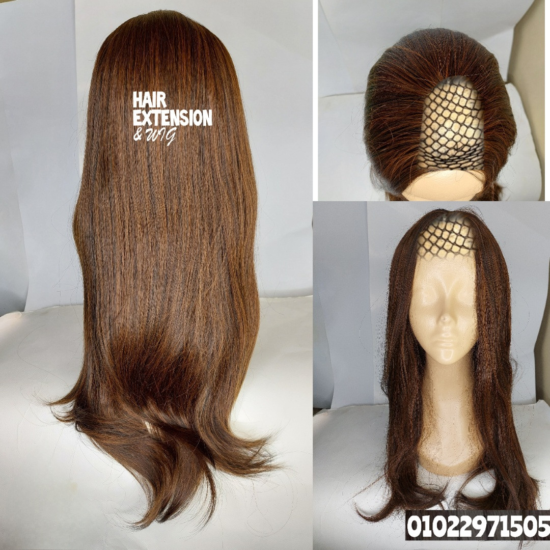 Straight light wavy "28 inch " 230gm copper (4/30) U Part Wig product-image