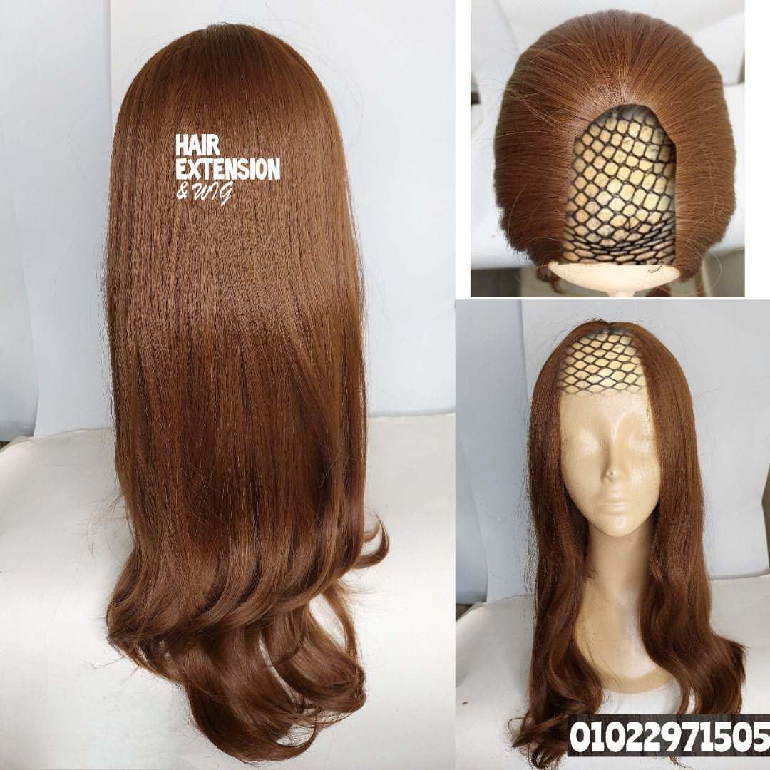 Straight light wavy "28 inch " 230gm Hazelnut blond (sht12) U Part Wig product-image
