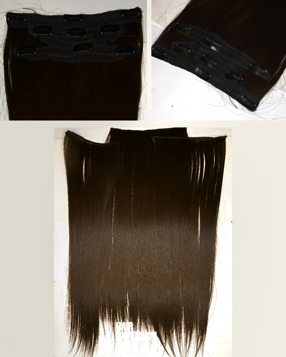Straight Clip in hair Extension 3 pieces 175G 30" chocolate brown(8) product-image