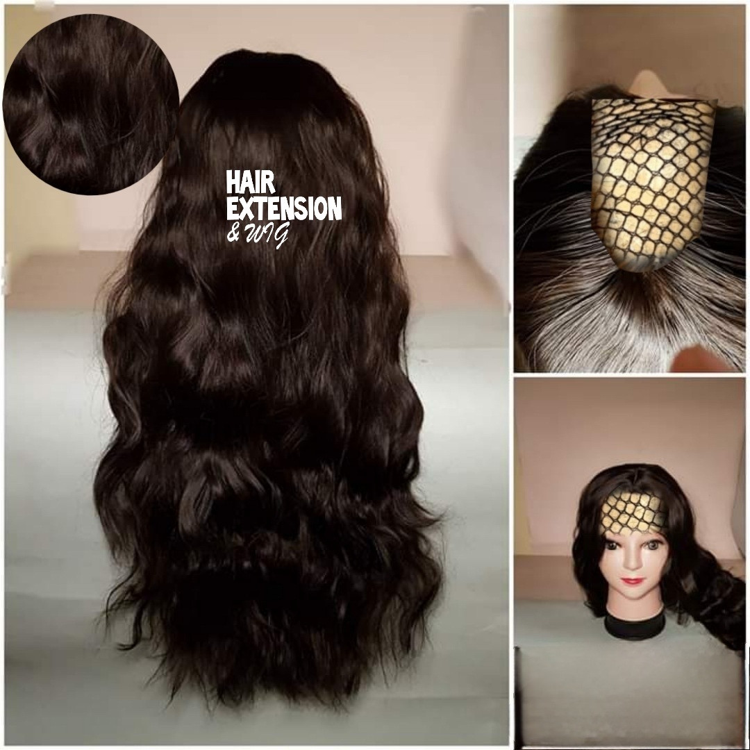 Wavy "30 inch " 240gm Dark brown (sht6A) U Part Wig product-image
