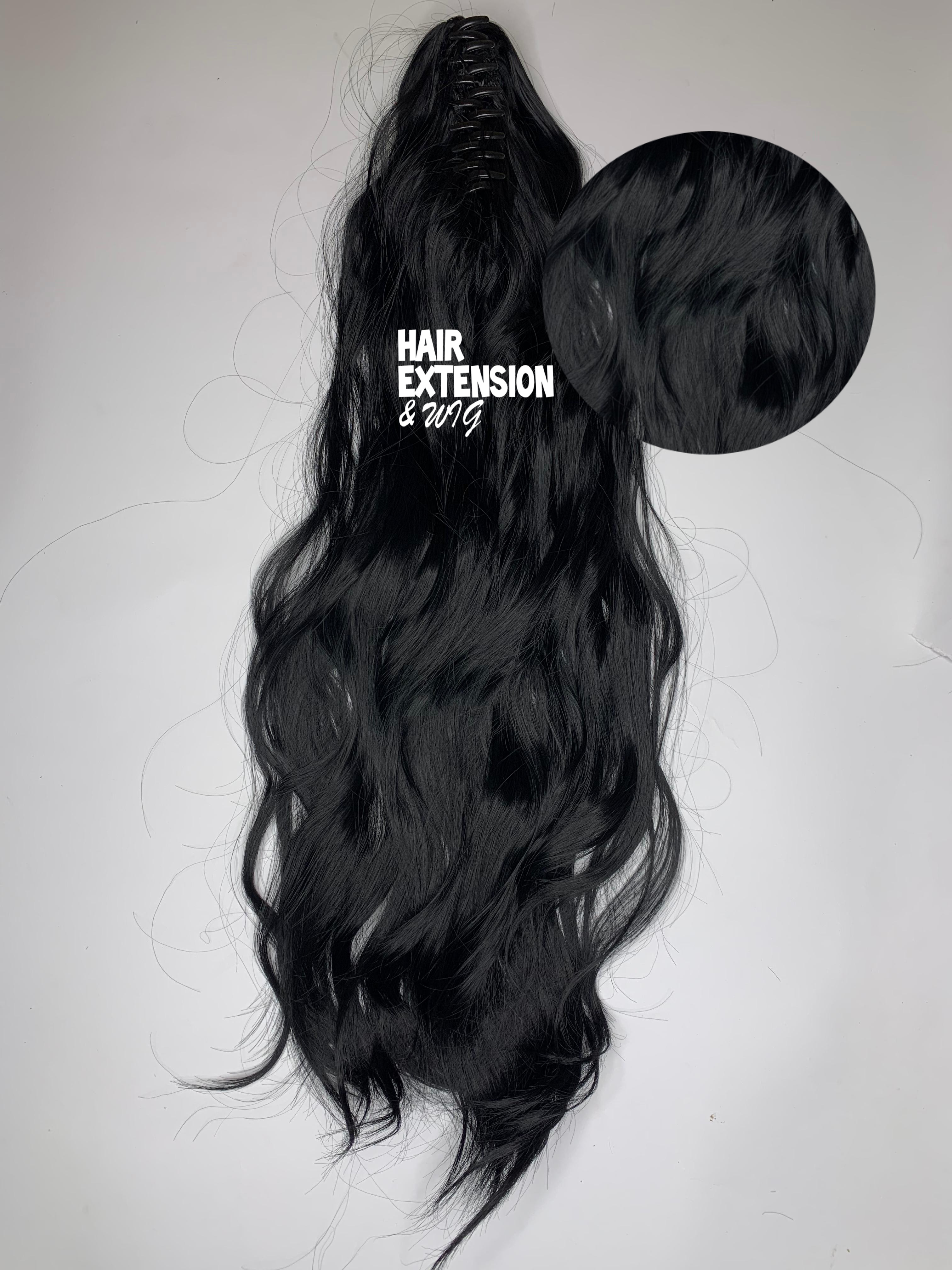 Body Wavy 140G 28" jet black (1) ponytail product-image