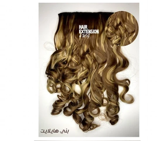 Wavy 160G 26" light brown highlights (H24) HAIR EXTENSIONS product-image