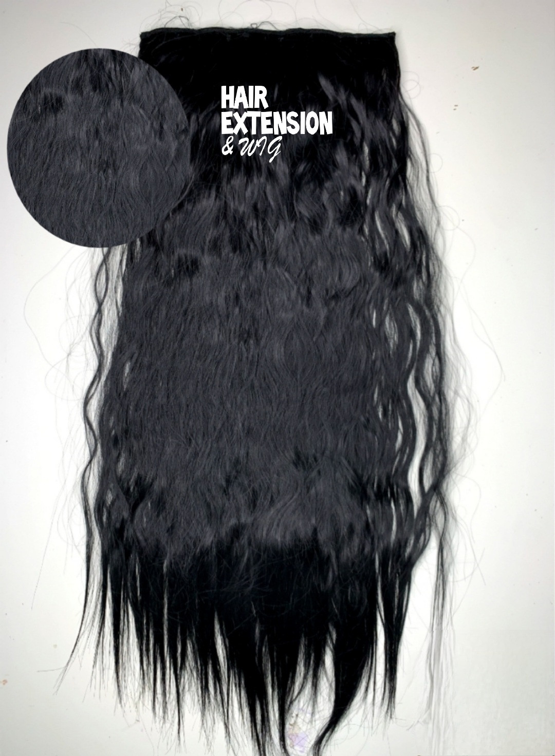Curly 170G 26" black (1) HAIR EXTENSIONS product-image