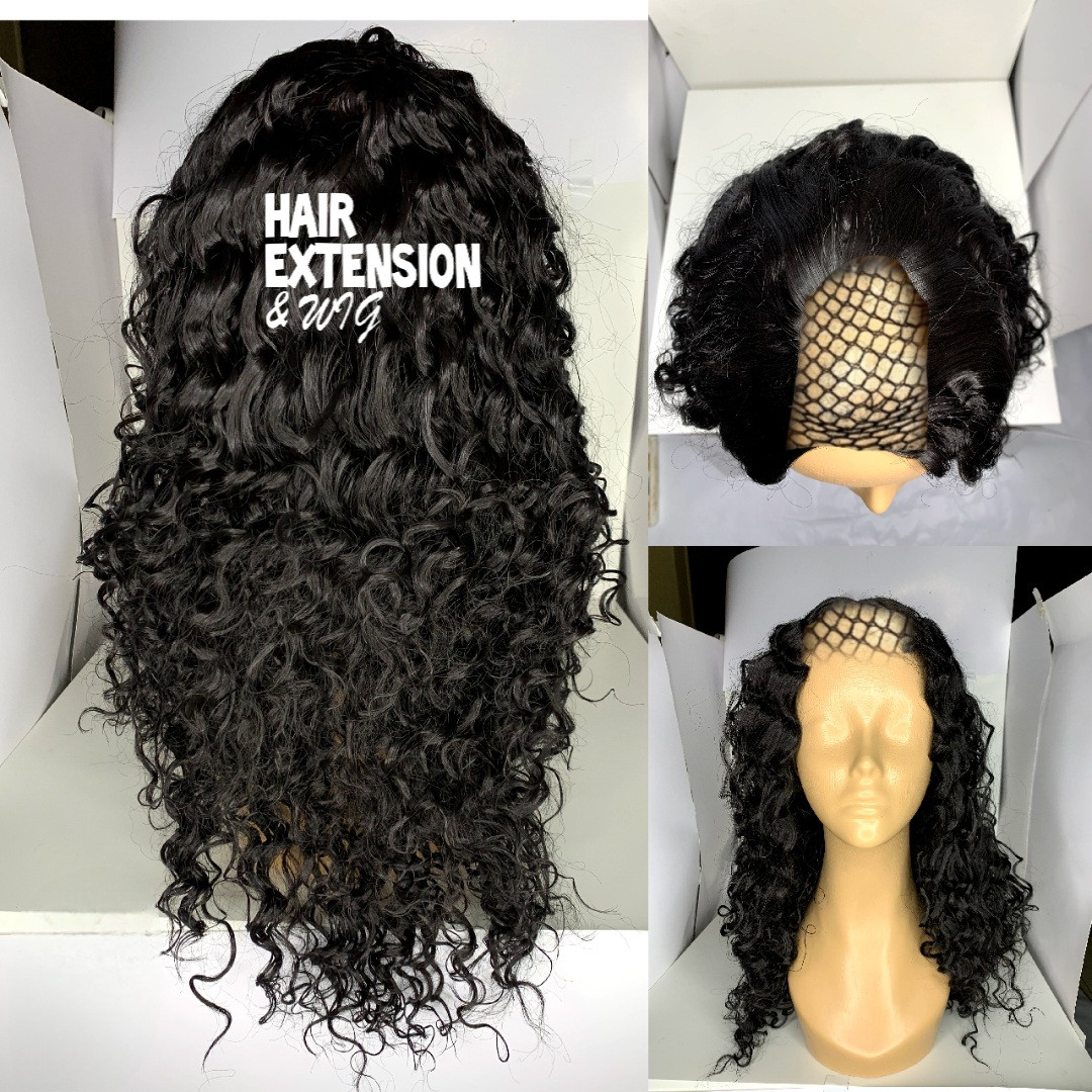 Curly "26 inch " 220gm Natural black (sht3) U Part Wig product-image
