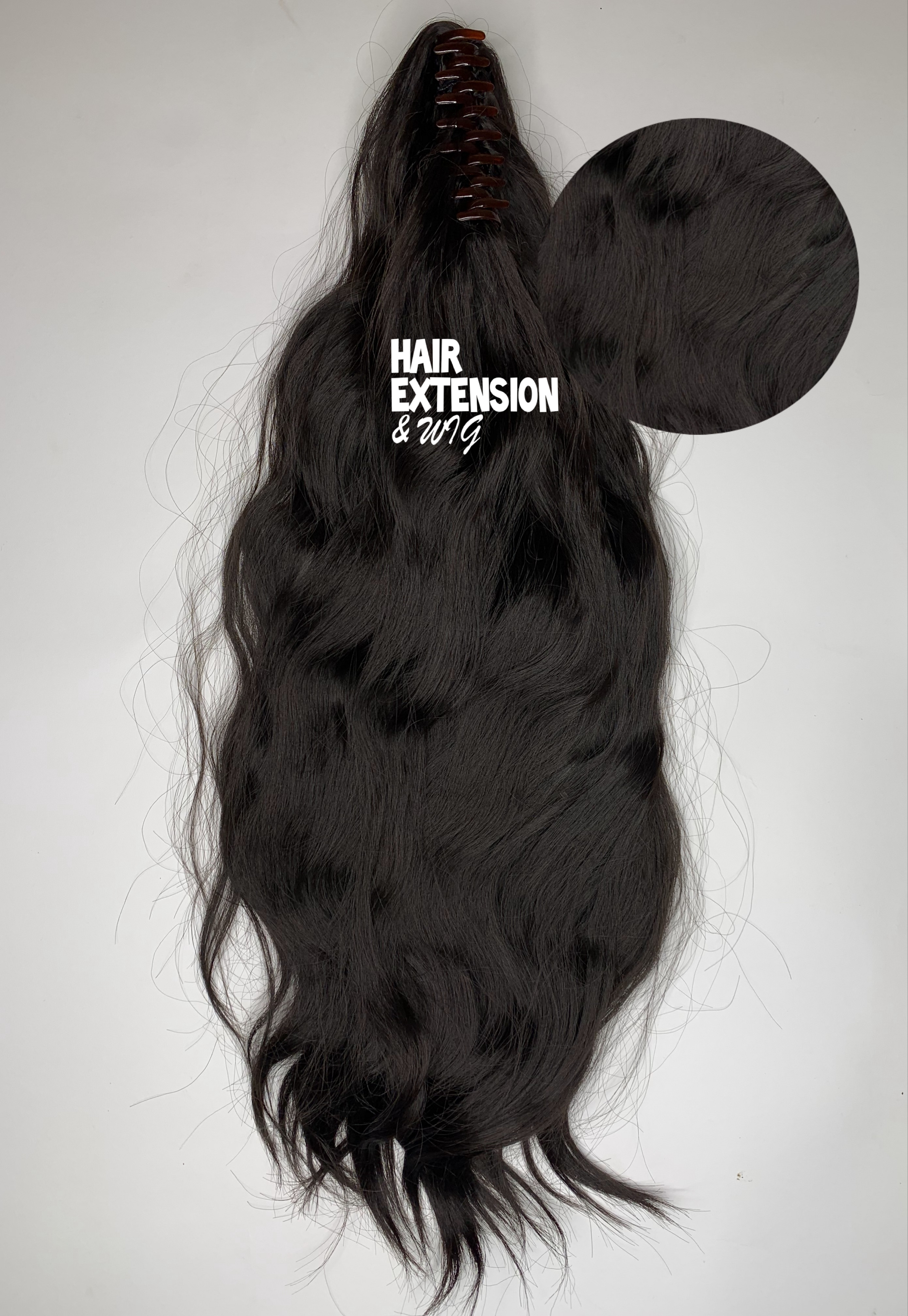Body Wavy 140G 28" medium black (4) ponytail product-image