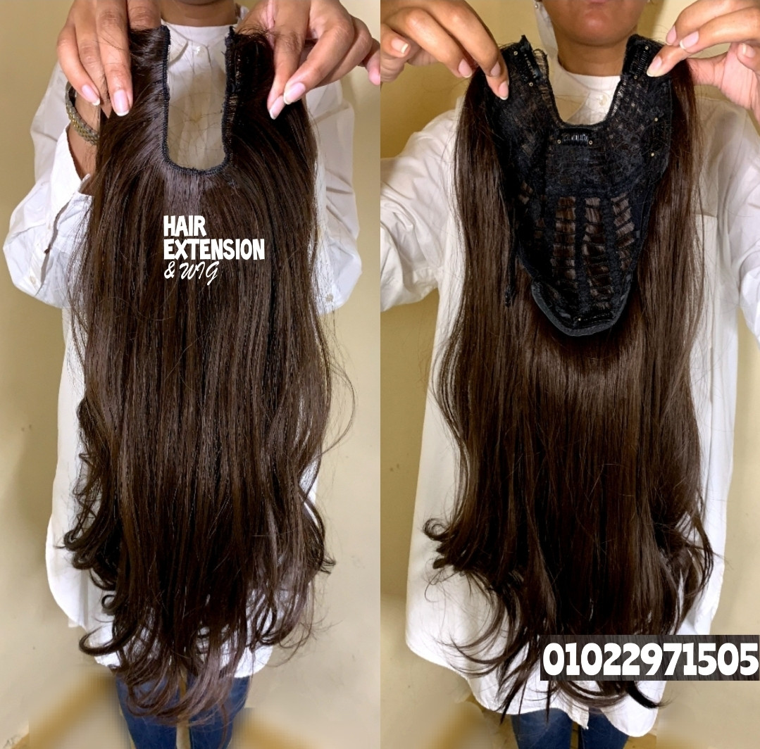 Straight light wavy "28 inch " 230gm Medium brown (sh18) U Part Wig product-image