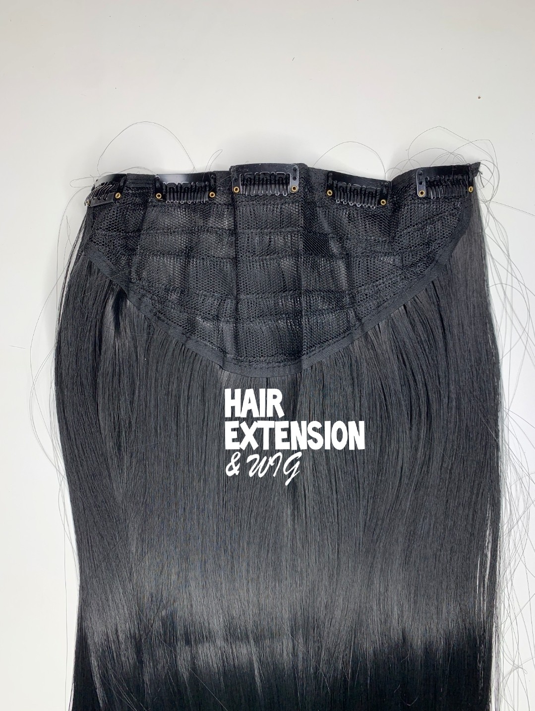 Straight 170gm "28 inch" JET black (1) HAIR EXTENSIONS product-image