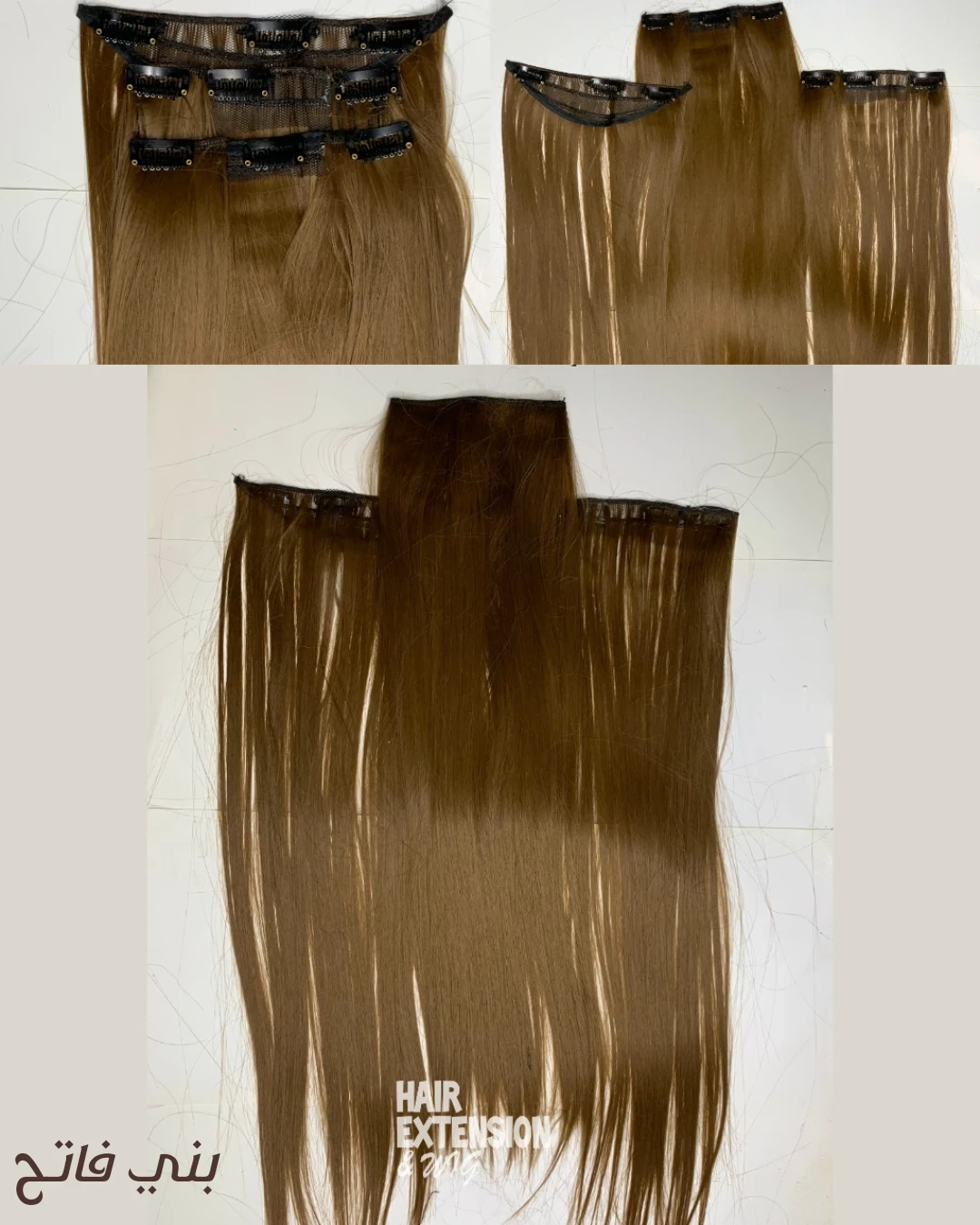 Straight Clip in hair Extension 3 pieces 175G 30"  light brown (10) product-image
