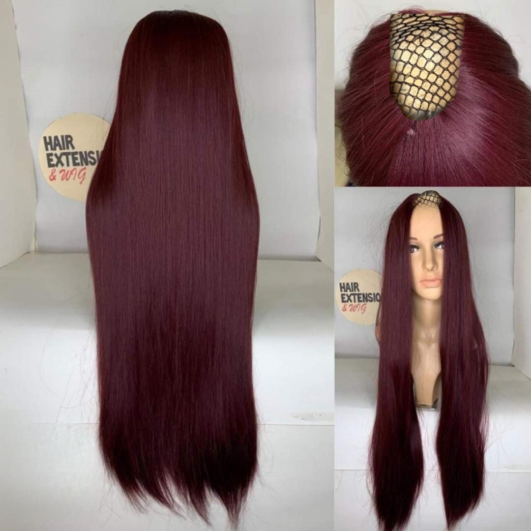 Straight 260gm "40 inch" burgundy (sht35) U_Part_Wig product-image